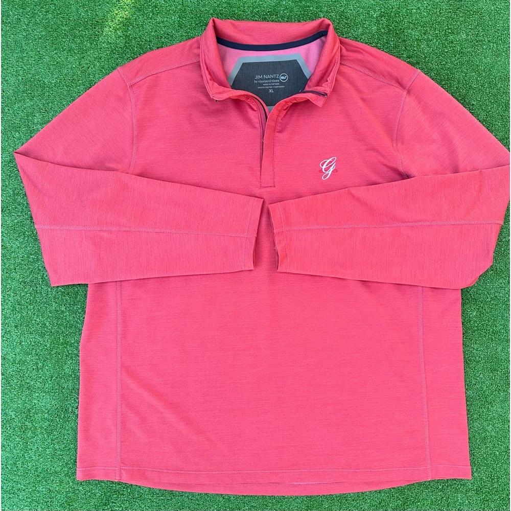 Vineyard Vines Jim Nantz Collection Greenbriar golf quarter zip